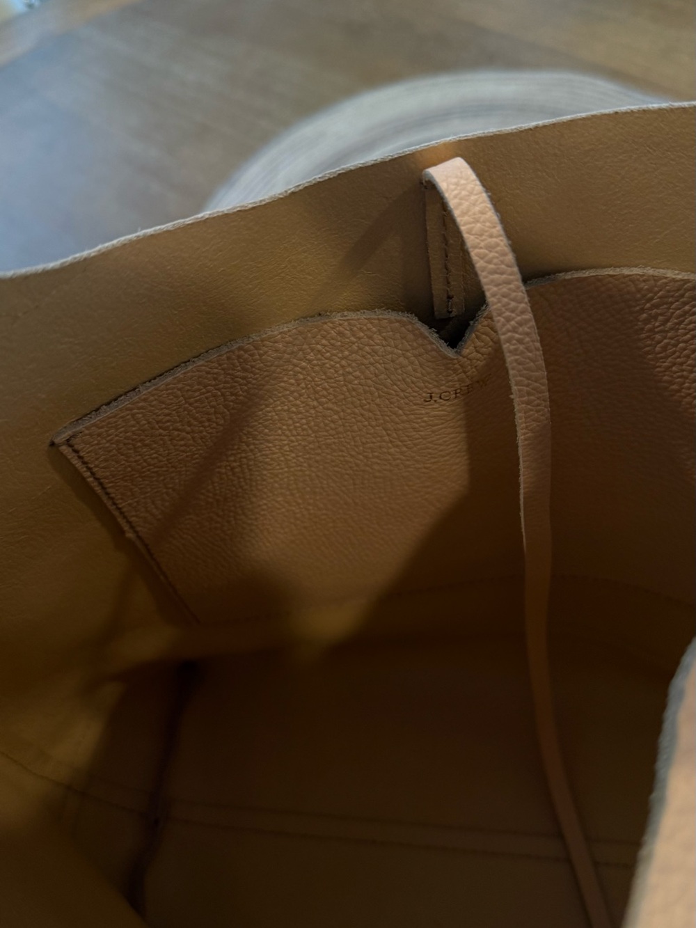 J. Crew Tan Pebbled Leather Shoulder Hobo - Picture 11 of 11